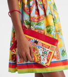 Dolce&Gabbana Small leather trimmed clutch