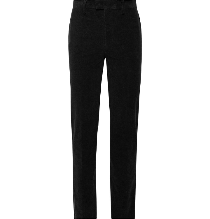 Photo: Undercover - Black Cotton-Blend Corduroy Trousers - Black