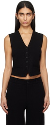 Guest in Residence Black Tailored Vest