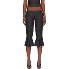 Miss Sixty Black KNWLS Edition Slit Flare Shorts