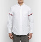 Thom Browne - Slim-Fit Button-Down Collar Grosgrain-Trimmed Cotton Oxford Shirt - Men - White