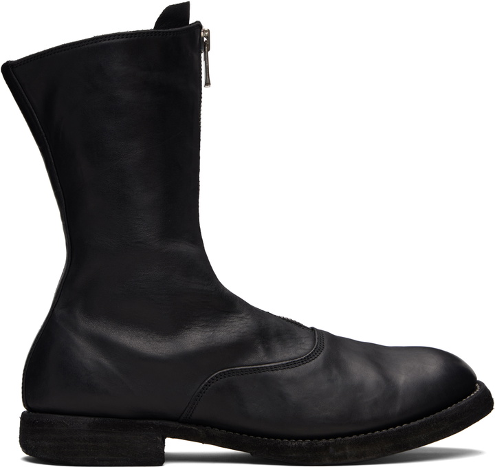 Guidi Black 528V Chelsea Boots Guidi display picture 1