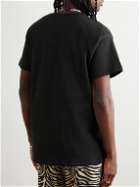 PARADISE - Bronx Vs Queens Printed Cotton-Jersey T-Shirt - Black