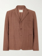 Kardo - Somesh Cotton-Jacquard Suit Jacket - Brown