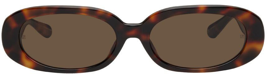 LINDA FARROW Tortoiseshell Cara Sunglasses