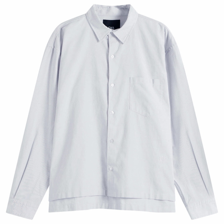 Photo: END. Fairways Long Sleeve Shirt in Ice Grey
