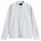 END. Fairways Long Sleeve Shirt in Ice Grey