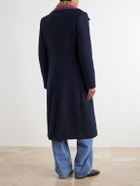 Dries Van Noten - Double-Breasted Wool-Blend Twill Coat - Blue