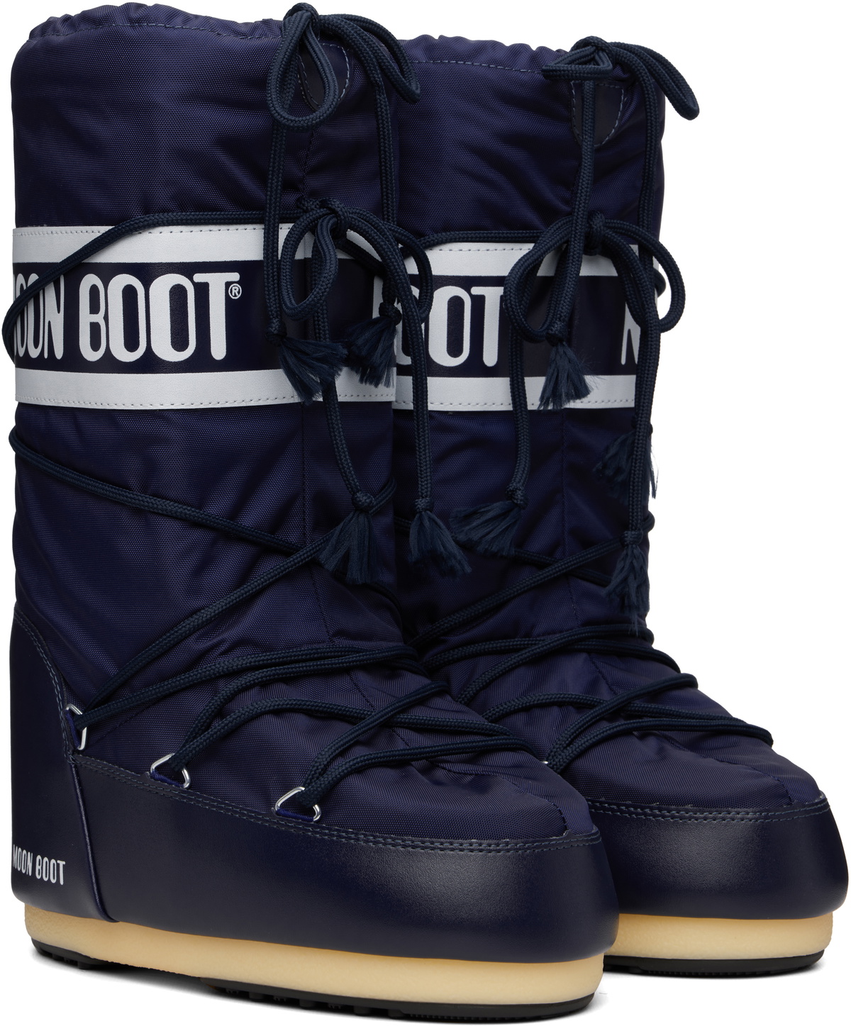 Moon Boot Navy Icon Nylon Boots