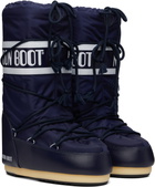 Moon Boot Navy Icon Nylon Boots
