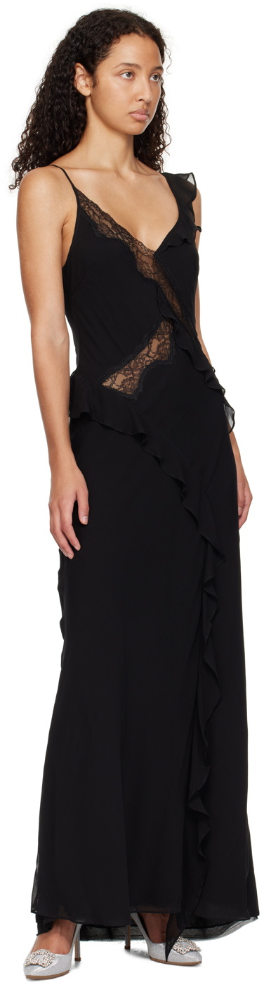 chinese dress ladies Knox Maxi Dress Black / Red Floral