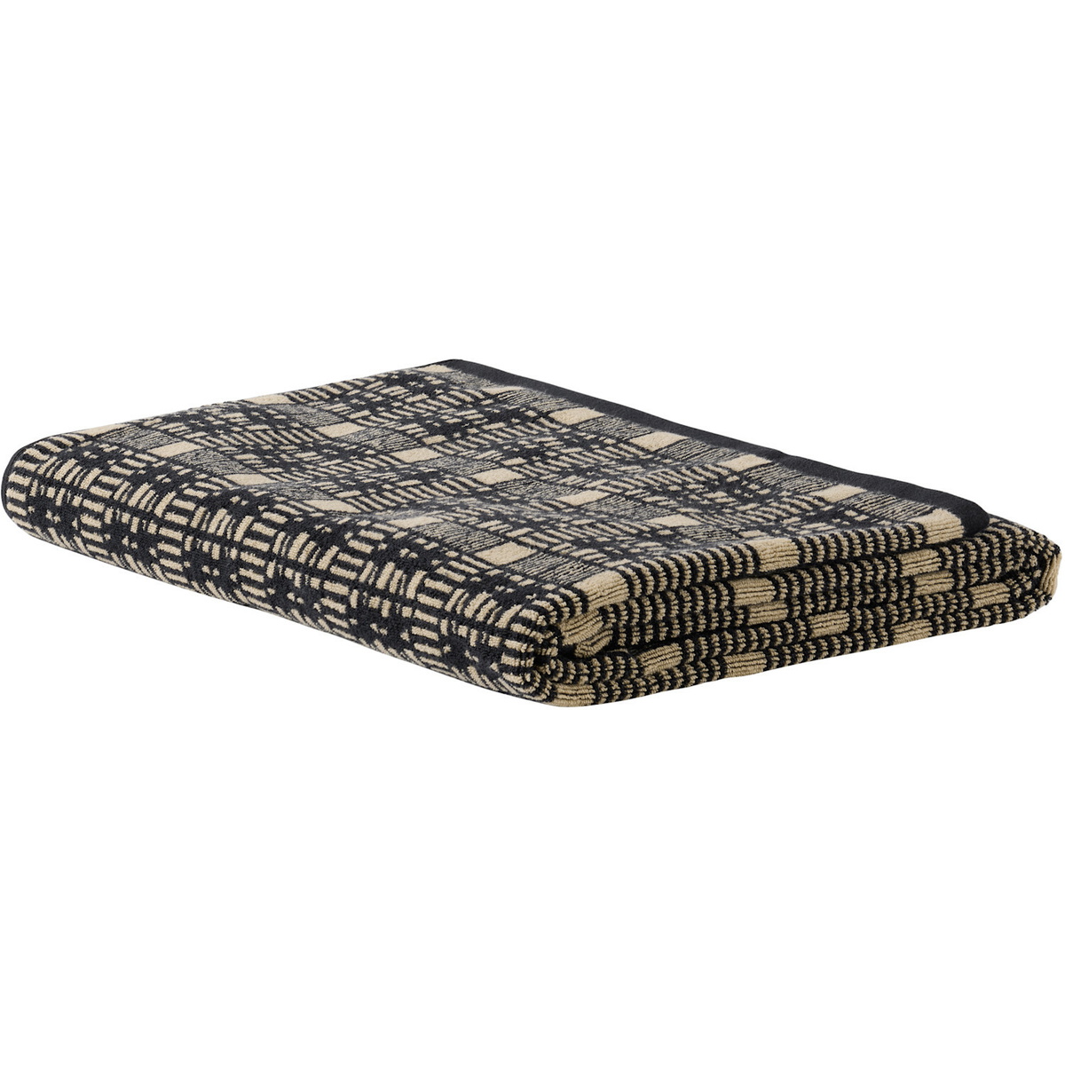 Autumn Sonata Black & Beige Alma Bath Sheet