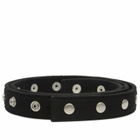 Rick Owens DRKSHDW Men's Snaps Belt in Black 