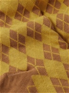 Kingsman - Argylle Cotton and Nylon-Blend Socks - Yellow