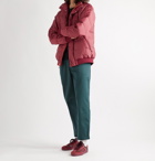 adidas Consortium - Jonah Hill Logo-Embroidered Quilted Ripstop Down Jacket - Burgundy