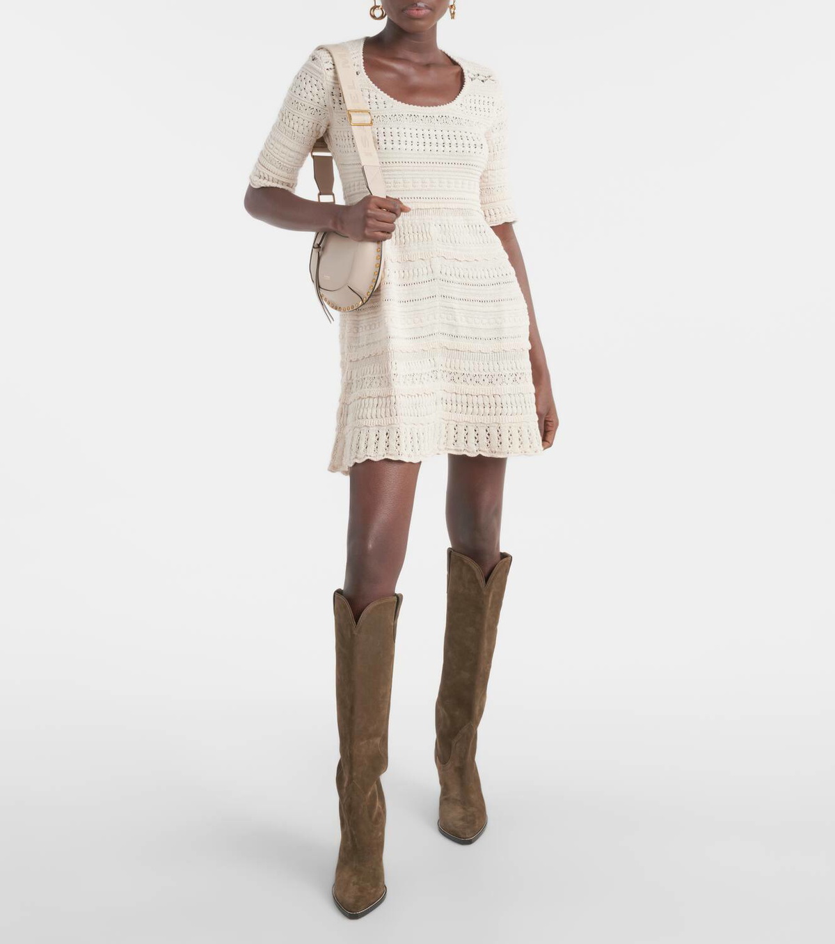 white christmas dresses ORNELLA DRESS Woman desert