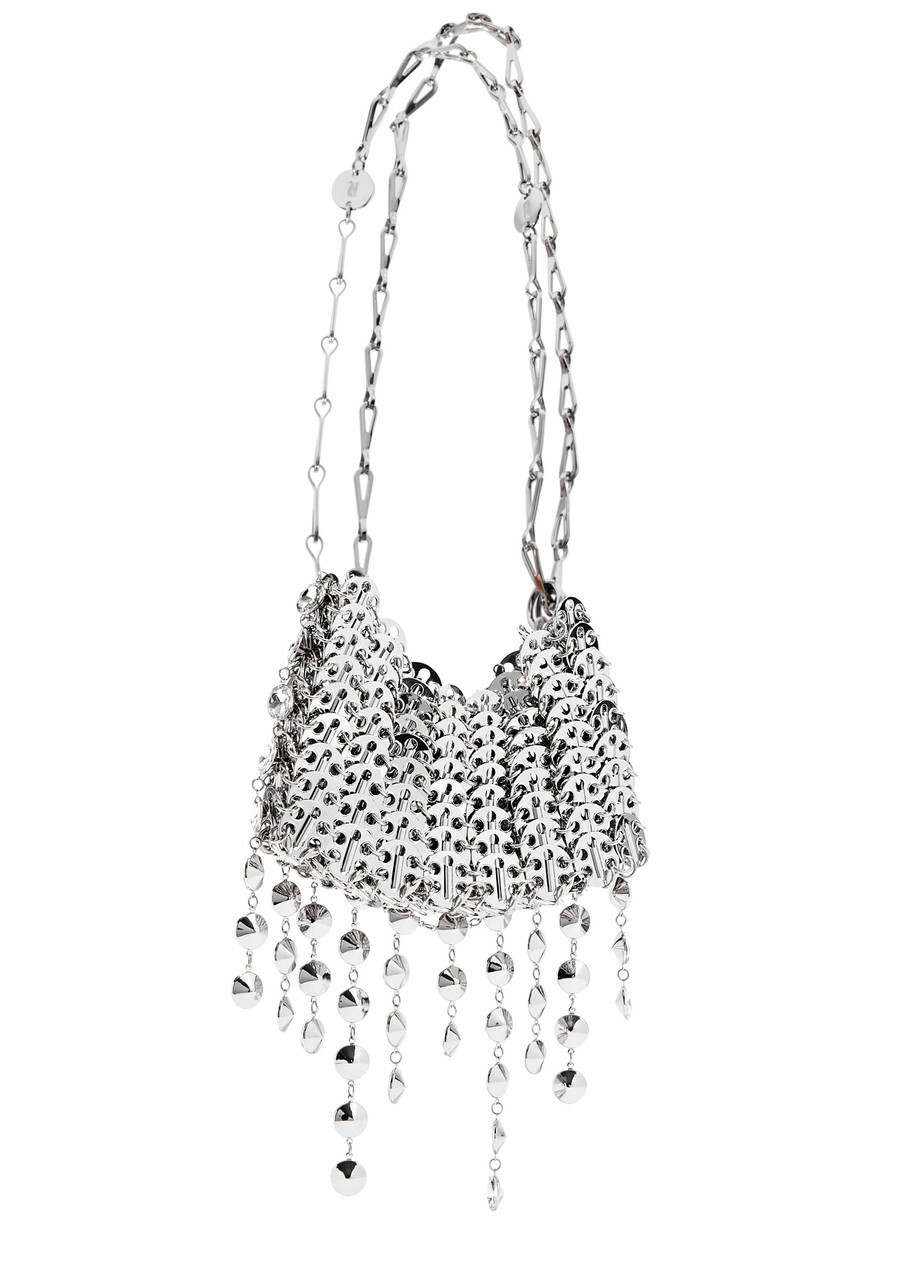 RABANNE ディスク スタッズ パーティー ショルダー バッグ 2025 Gold sparkle discs nano bag – Rabanne