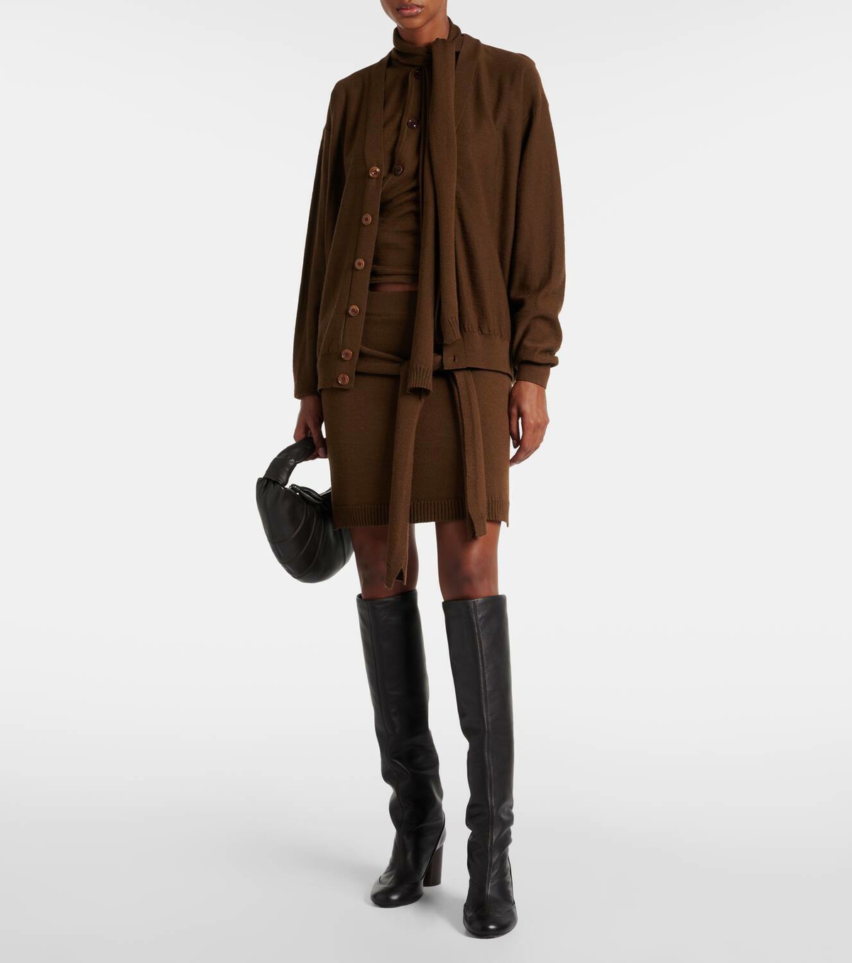 Lemaire Glove leather knee-high boots