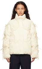 Sandy Liang Off-White Etoile Puffer Jacket
