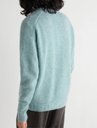 Auralee - Wool and Cashmere-Blend Cardigan - Blue