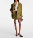 Blazé Milano Coci high-rise cotton velvet miniskirt