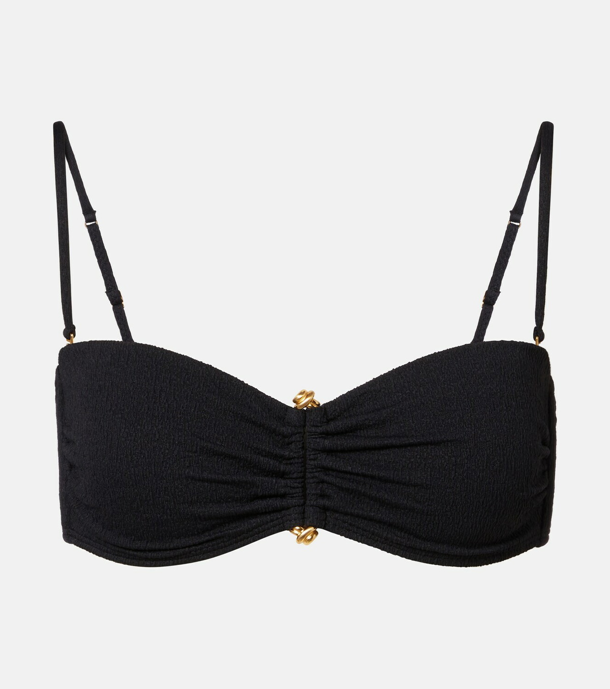 ViX Paula Hermanny Nika embellished bandeau bikini top