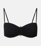 ViX Paula Hermanny Nika embellished bandeau bikini top