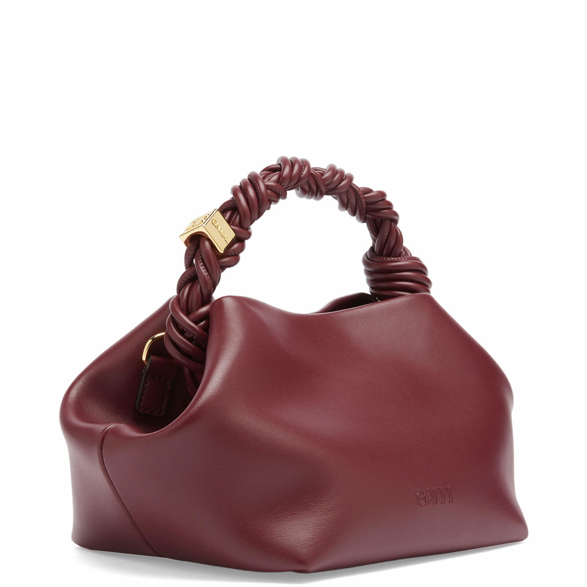 GANNI Women's Bou Bag Small in Burgundy 
