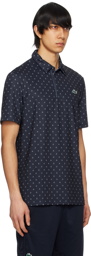 Lacoste Navy Golf Printed Polo
