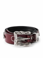 Enfants Riches Déprimés - 4cm Rat Chase Leather Belt - Burgundy