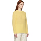 Tibi Yellow Crispy Cotton Crewneck Sweater