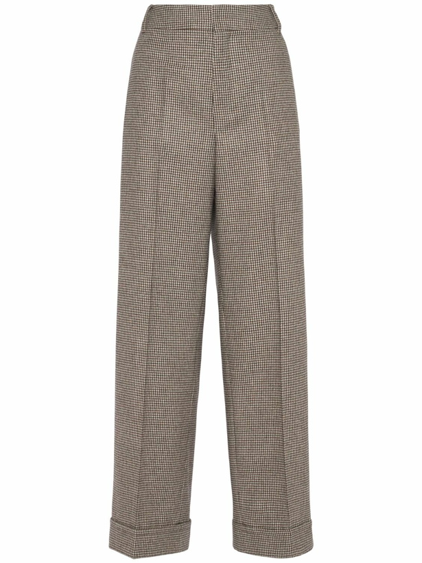 Photo: 'S MAX MARA Lilly Houndstooth Straight Pants