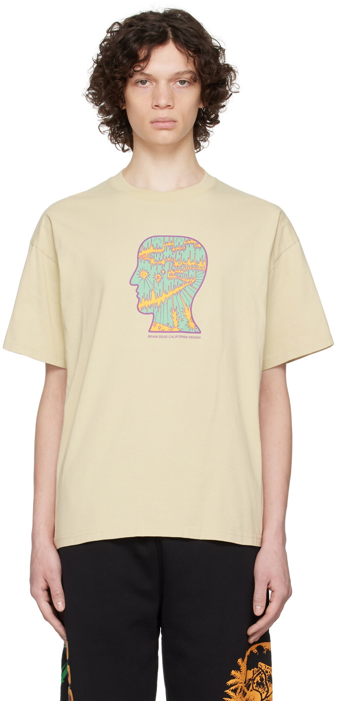Tシャツ・カットソー BRAIN DEAD Men T-shirt Beige F24T00004079 NATURAL Brain Dead x Adidas Tennis T-shirt - Natural