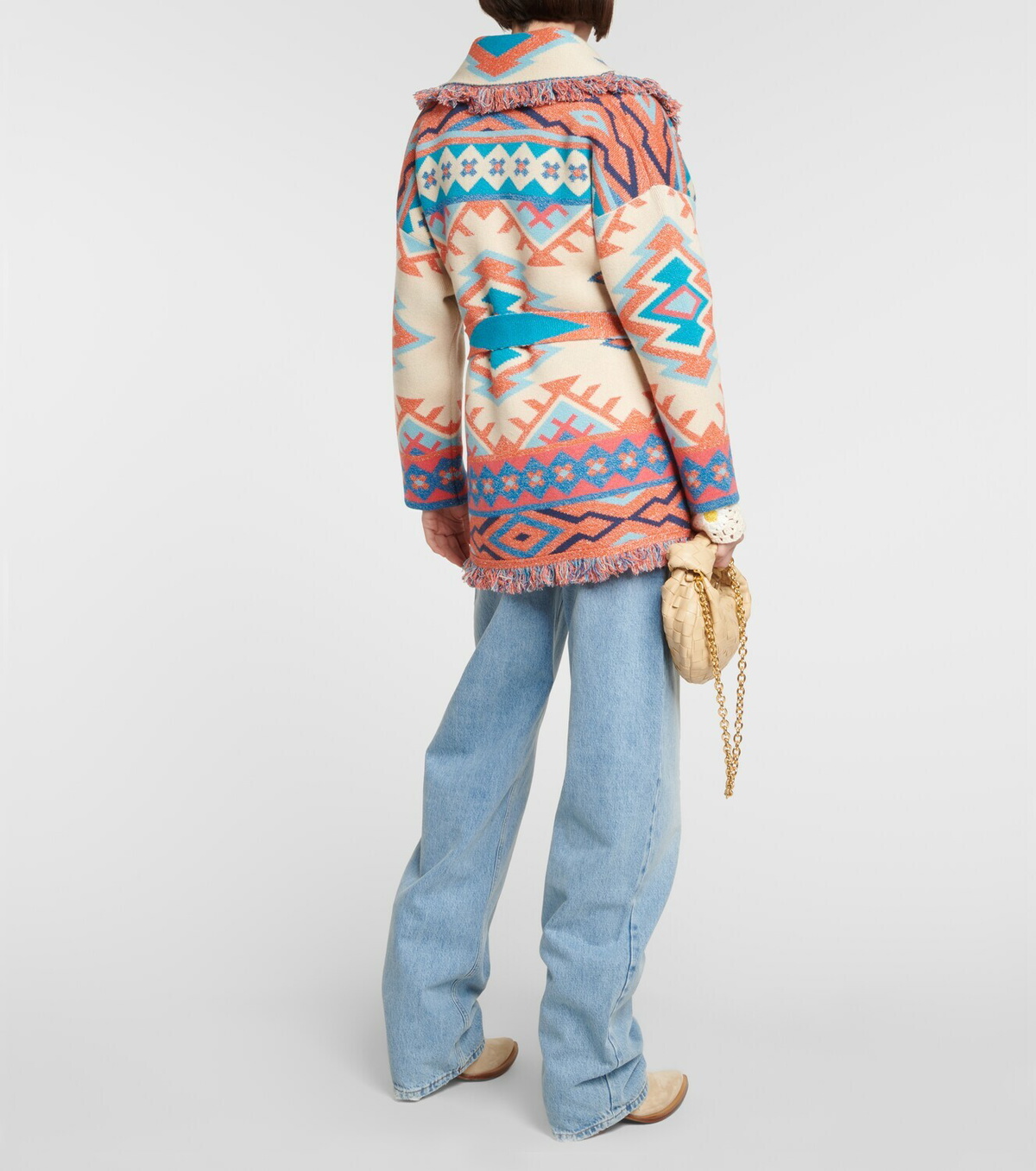 Alanui - Oasis cashmere and linen cardigan