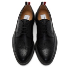 Thom Browne Black Crepe Classic Longwing Brogues