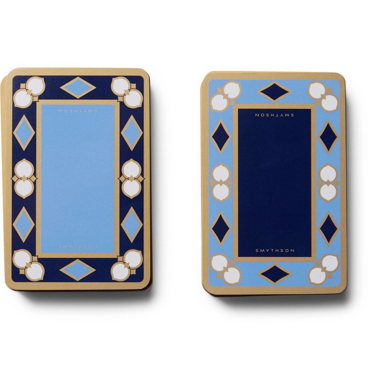 Photo: Smythson - Two-Pack Playing Cards - Blue