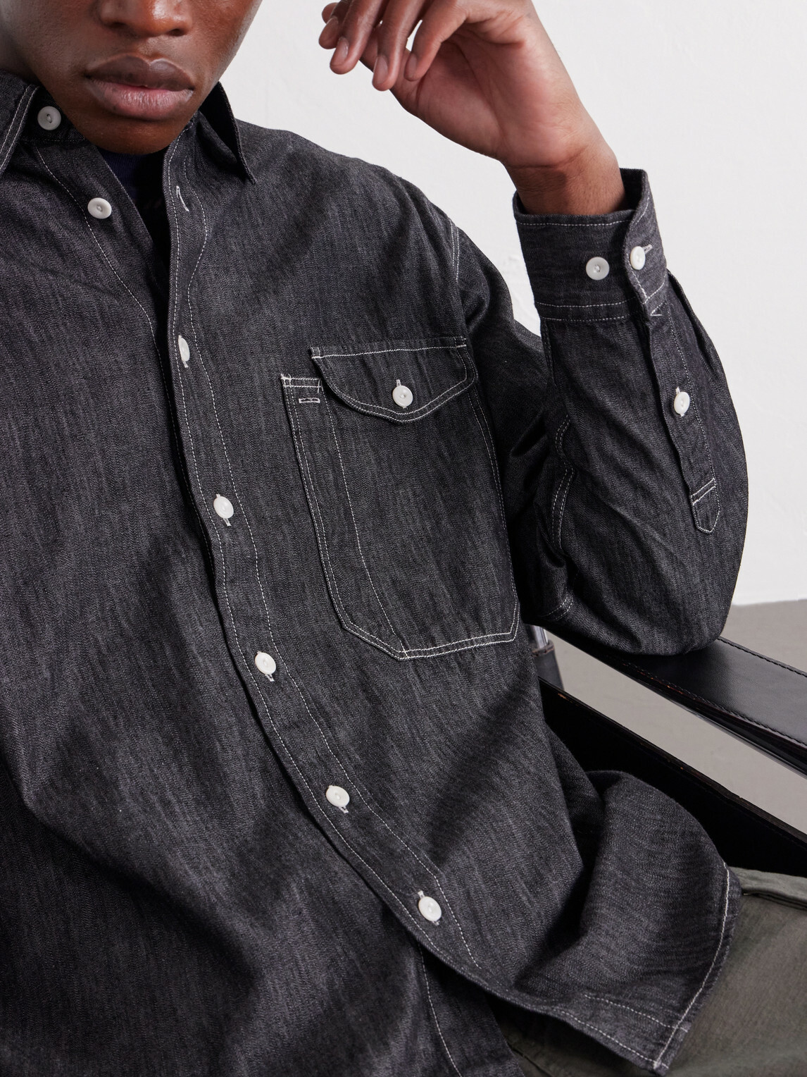 FrizmWORKS - Denim Shirt - Black