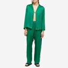 DONNI. Women's Silky Simple Pant in Ivy