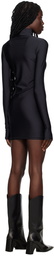 Coperni Black High Neck Minidress