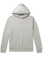 REIGNING CHAMP - Everlast Logo-Print Loopback Cotton-Blend Jersey Hoodie - Gray - S