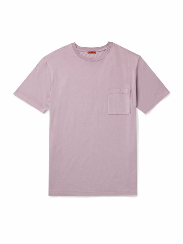 Photo: Barena - Garment-Dyed Supima Cotton-Jersey T-Shirt - Purple