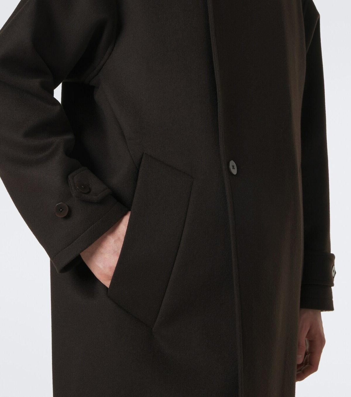 Stòffa Double-breasted cashmere coat