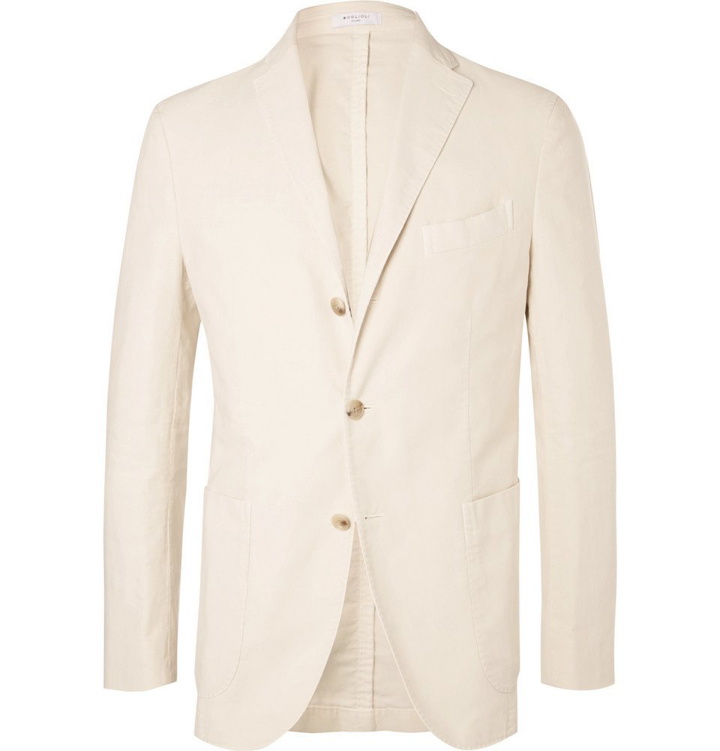 Photo: Boglioli - Cream Unstructured Garment-Dyed Cotton-Corduroy Blazer - Men - Cream