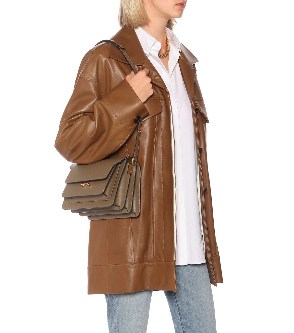 最終値下げ　Marni Trunk M Marni Trunk ショルダーバッグ M | ブラック | FARFETCH JP