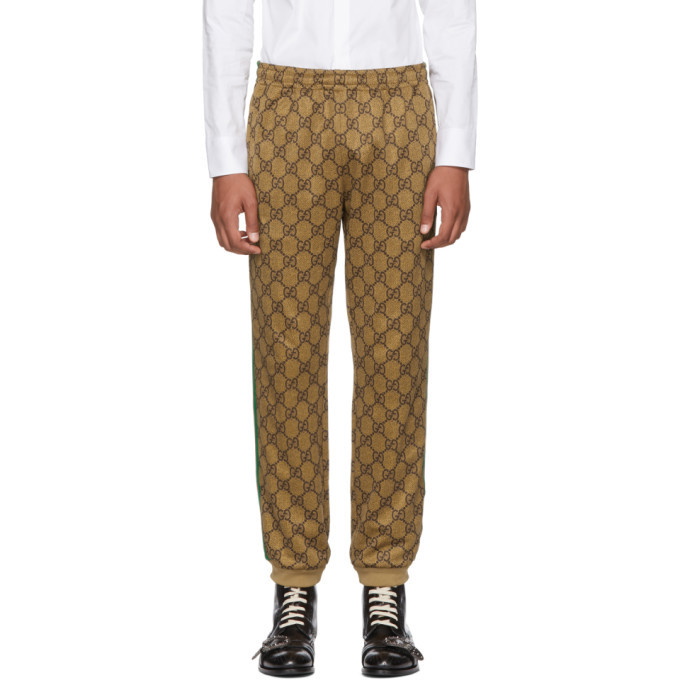 Photo: Gucci Tan GG Vintage Track Pants