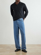 Auralee - Cashmere Polo Sweater - Black