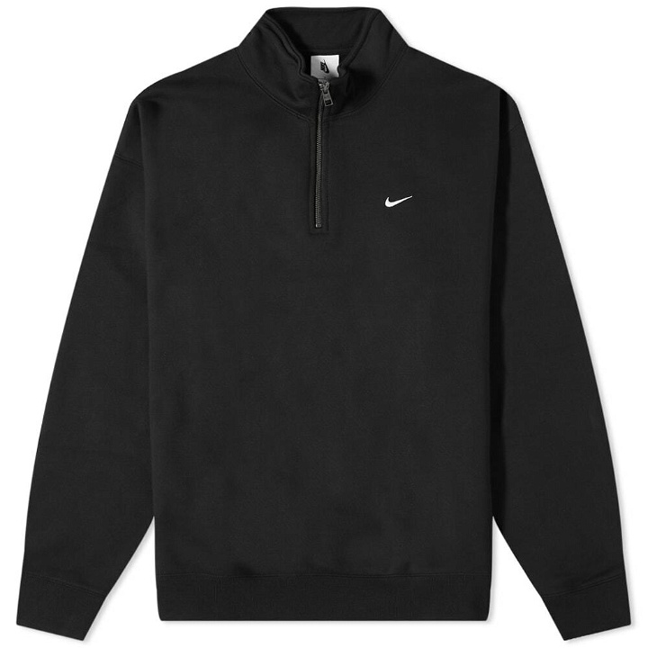 Photo: Nike Men's NRG Quarter Zip Top in Black/White