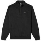 Nike Men's NRG Quarter Zip Top in Black/White
