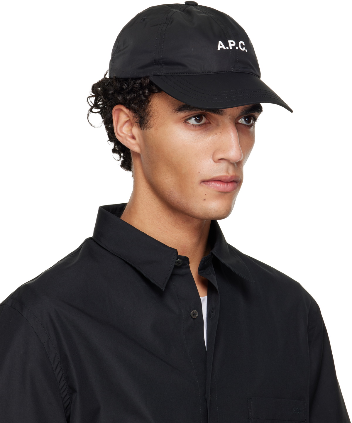 A.P.C. Black Charlie Cap