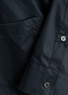 Darkpark Anne Cotton-poplin Shirt Navy